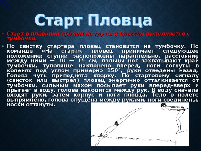 Если хочешь стать пловцом сочинение 5. Повороты в плавании. Кроль на груди старт. Техника старта в плавании. Старты и повороты в плавании.