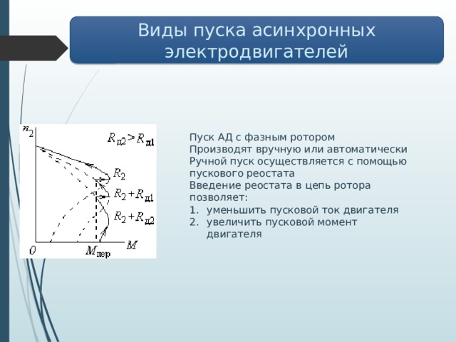 Асинхронного момента. Реостатный пуск асинхронного электродвигателя. Реостатный пуск асинхронного двигателя цепь. Момент пуска асинхронного двигателя. Пуск асинхронного двигателя с помощью пускового реостата.